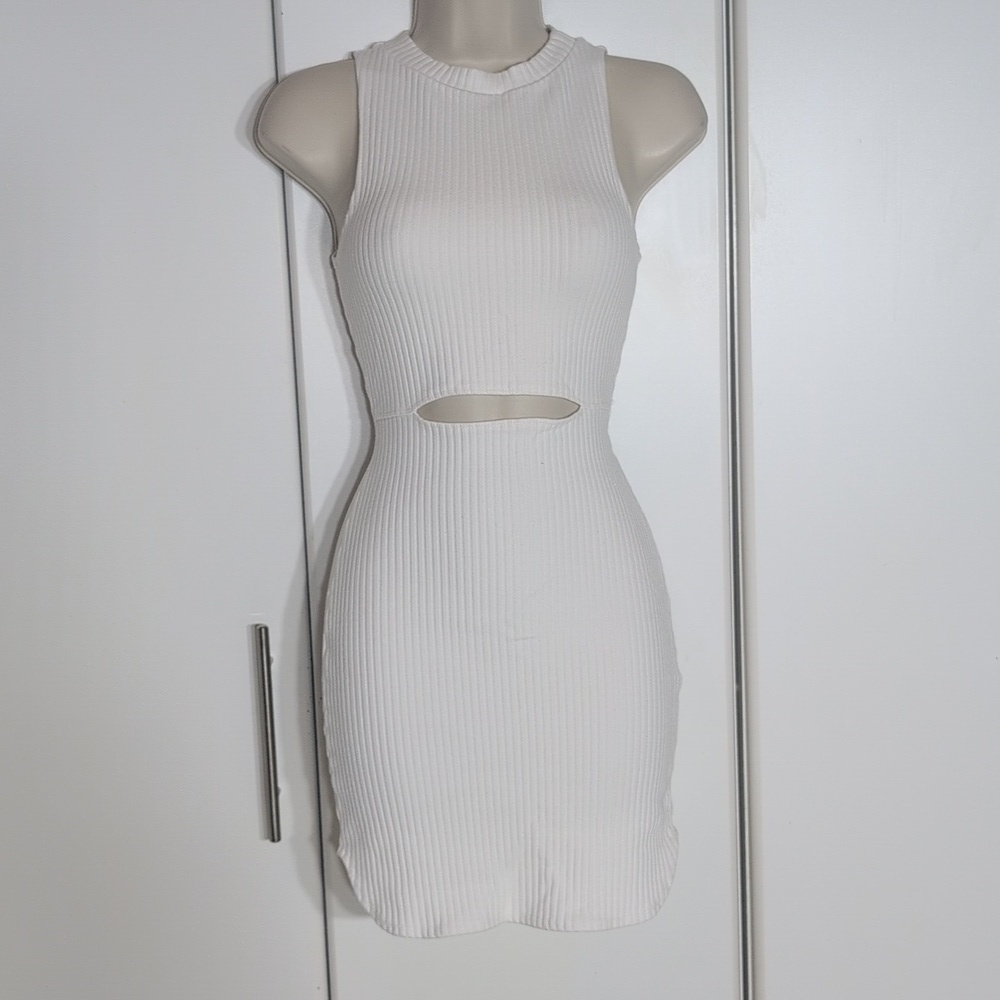 Clayton White Mini dress Size Large